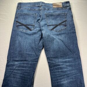 TK Axel Jeans Mens 36x32 (Fits 38x32) Slim Boot Medium Wash Whisker Fade Western